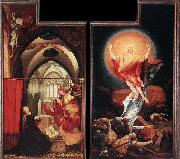 Matthias  Grunewald Annunciation and Resurrection Spain oil painting artist